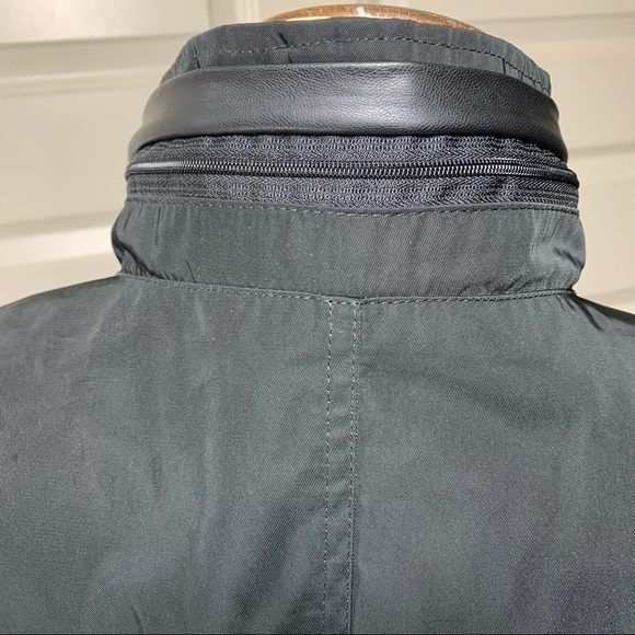 AVEC Les Filles Black Jacket Military Cargo Style Water Repellent Utility Jacket - Picture 8 of 14